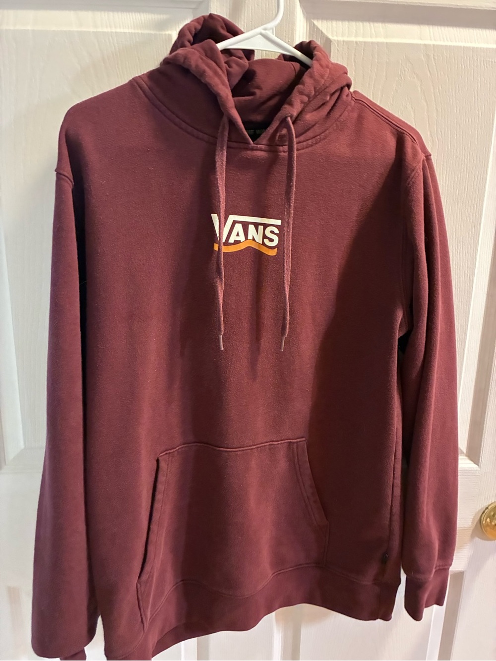 Vans Maroon Pullover Hoodie with Logo